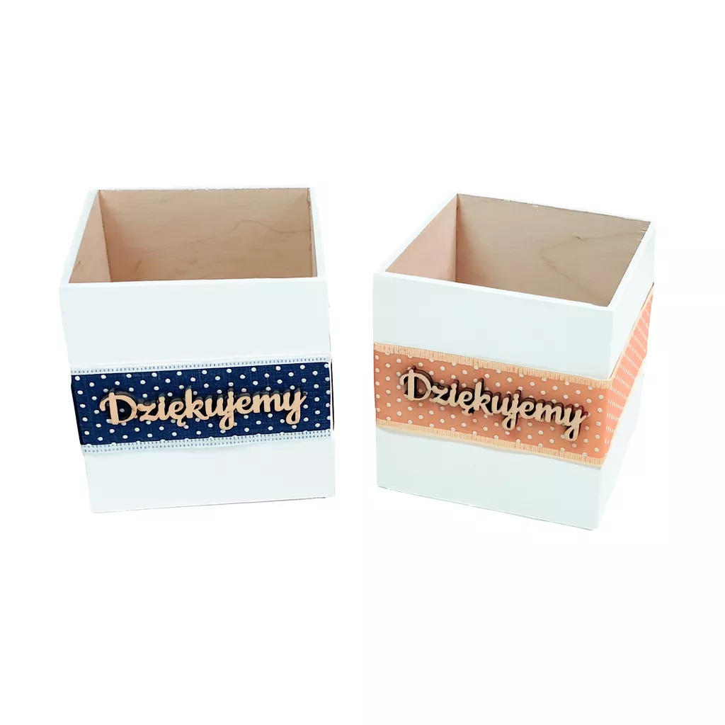 Pudełko drewniane Dziękujemy