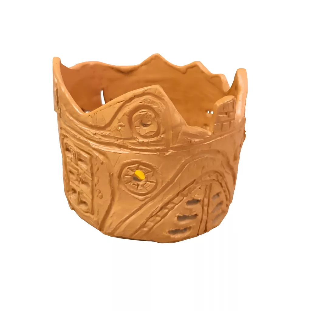 Osłonka ceramiczna zamek kolor terakota