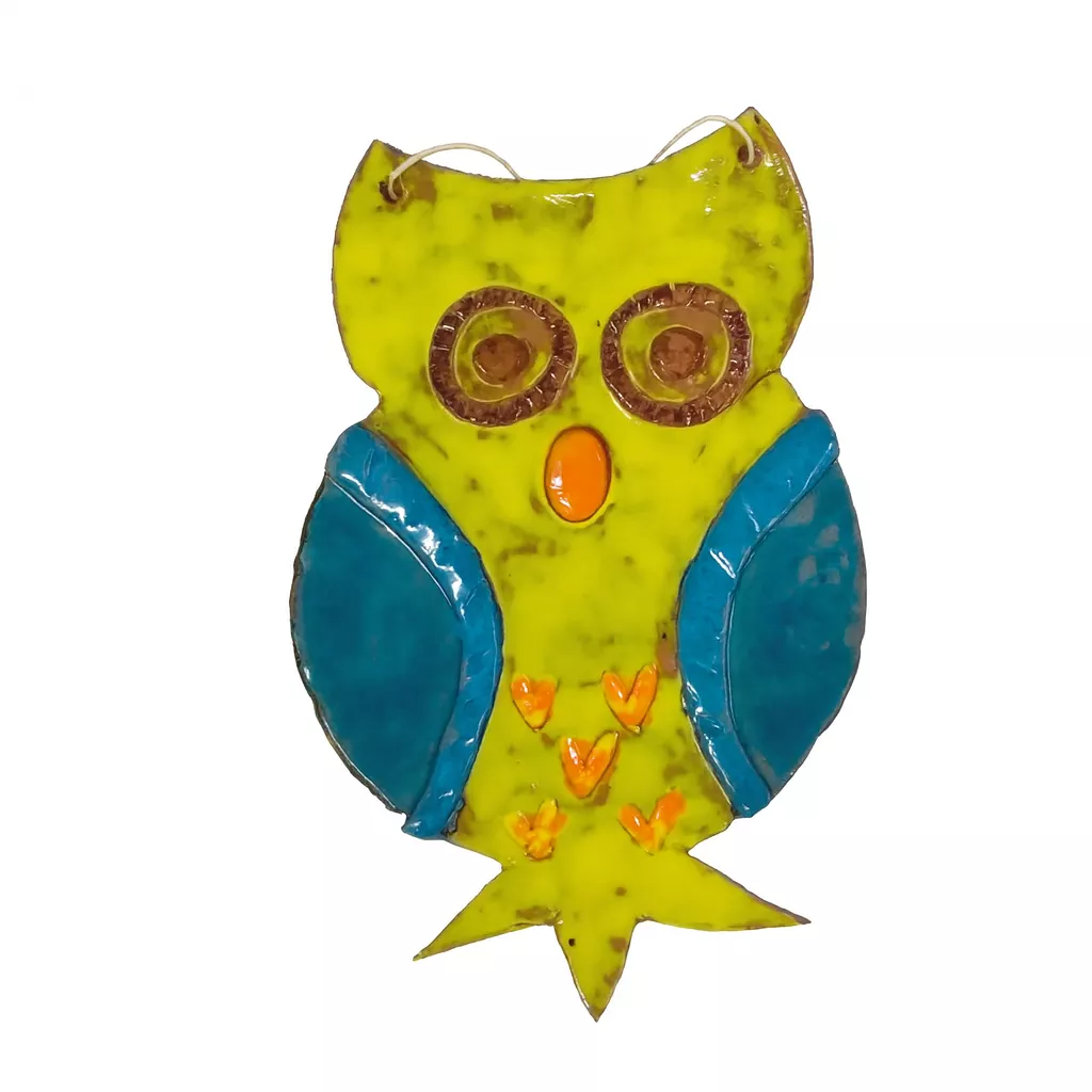 Ceramiczna sowa zawieszka