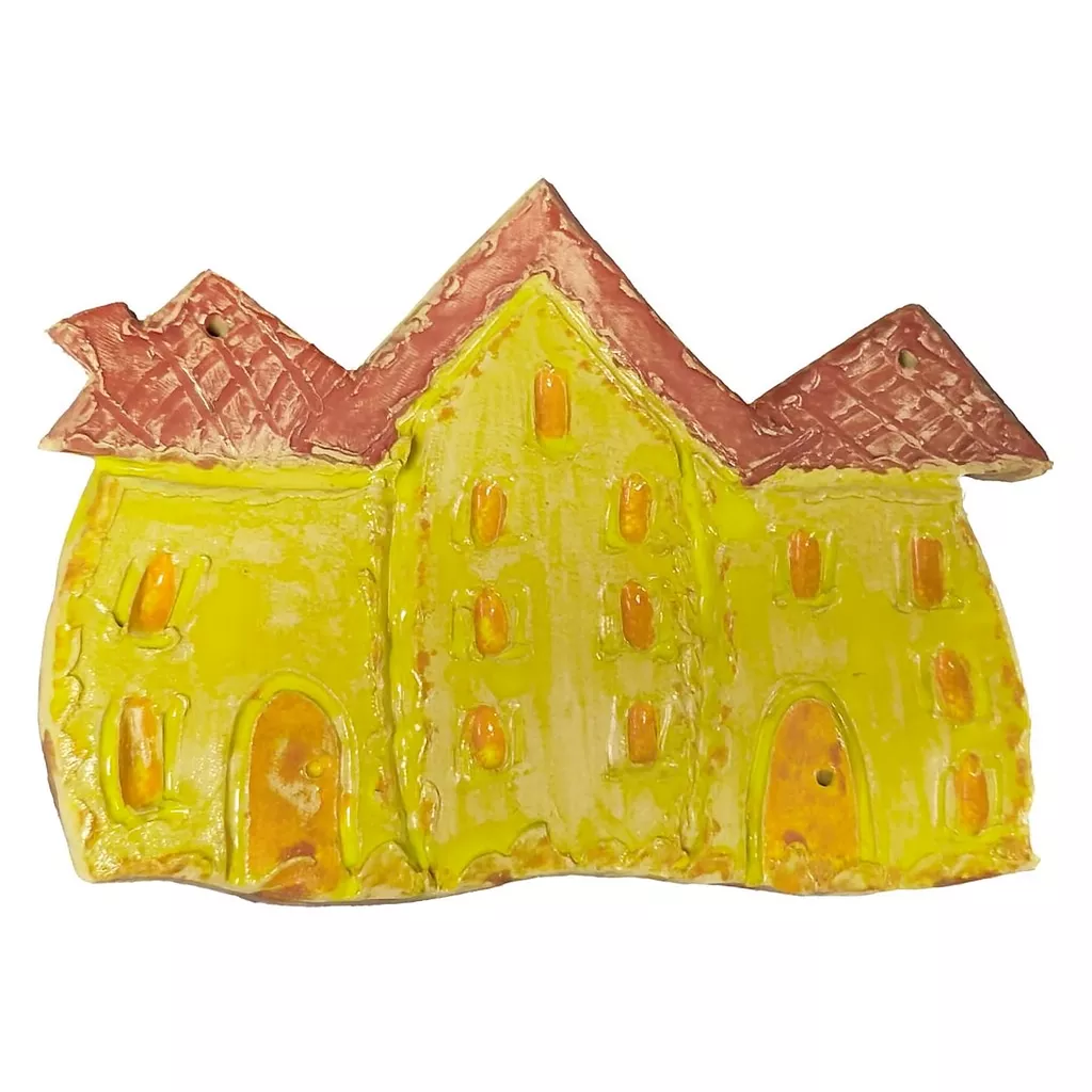 Ceramiczna kamienica zawieszka