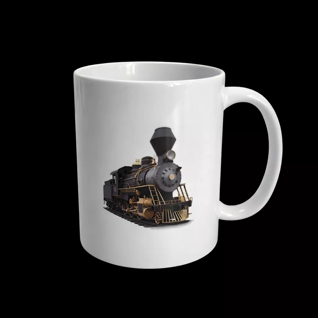 Kubek  ceramiczny z nadrukiem sublimacyjnym Pociągi