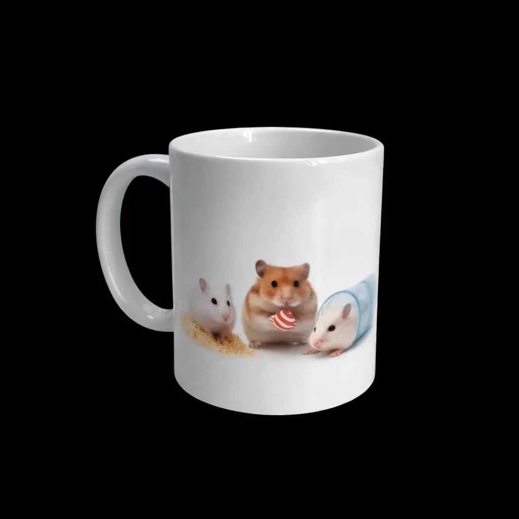 Kubek  ceramiczny z nadrukiem sublimacyjnym Chomiki