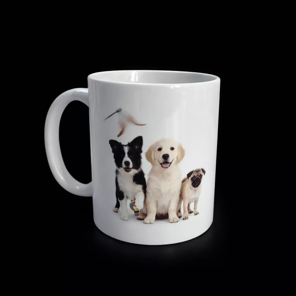 Kubek  ceramiczny z nadrukiem sublimacyjnym Pieski