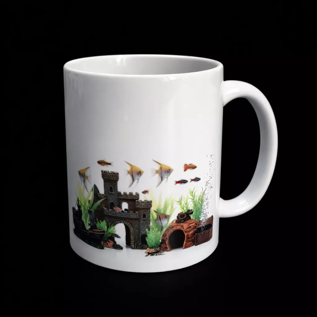 Kubek  ceramiczny z nadrukiem sublimacyjnym Rybki