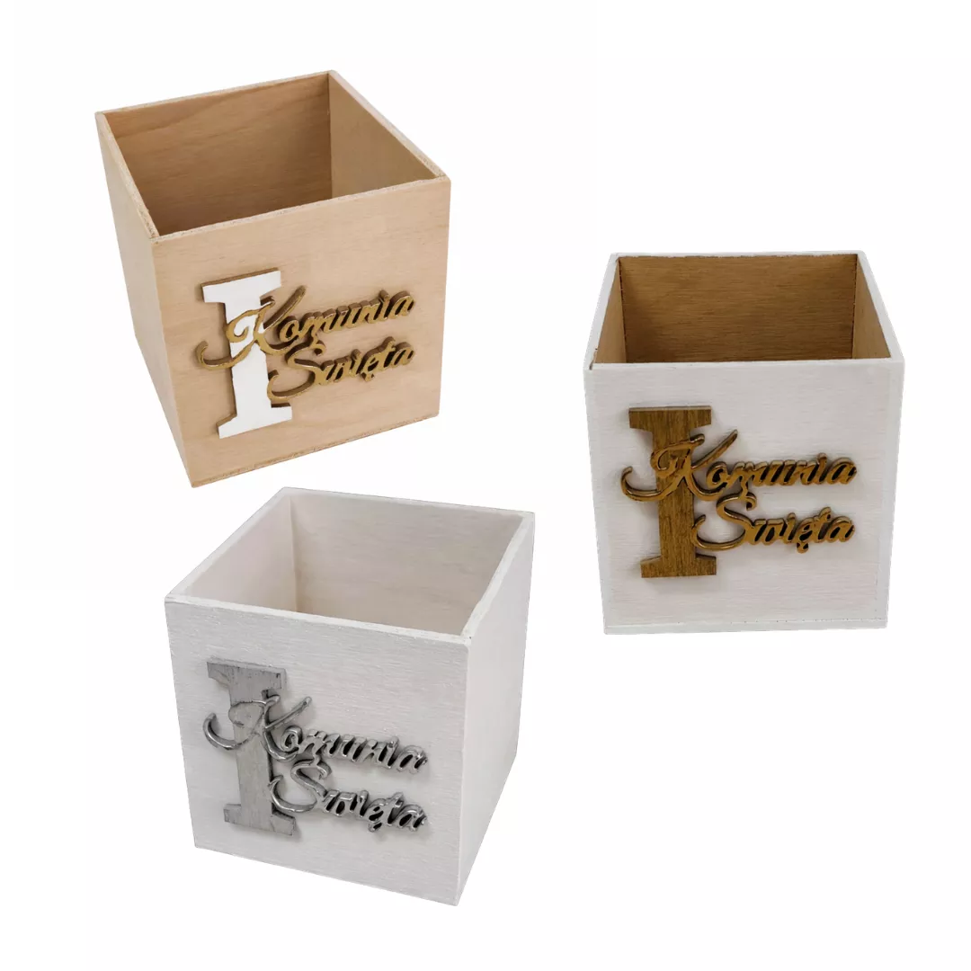 Pudełko drewniane Komunia